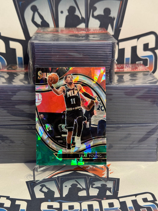 2021 Panini Select (Red White Green Ice Prizm) Trae Young #227