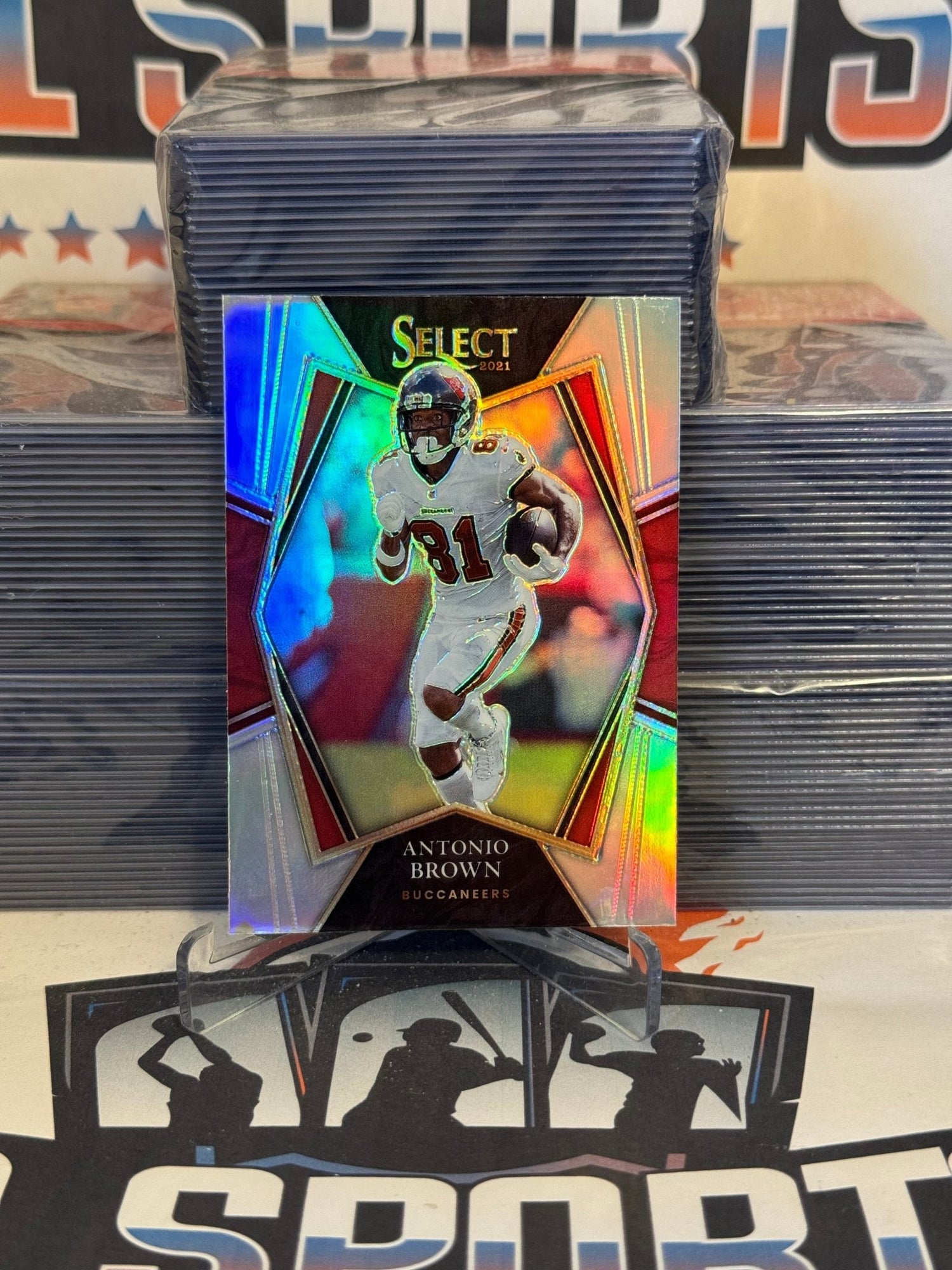 2021 Panini Select (Silver Prizm) Antonio Brown #132