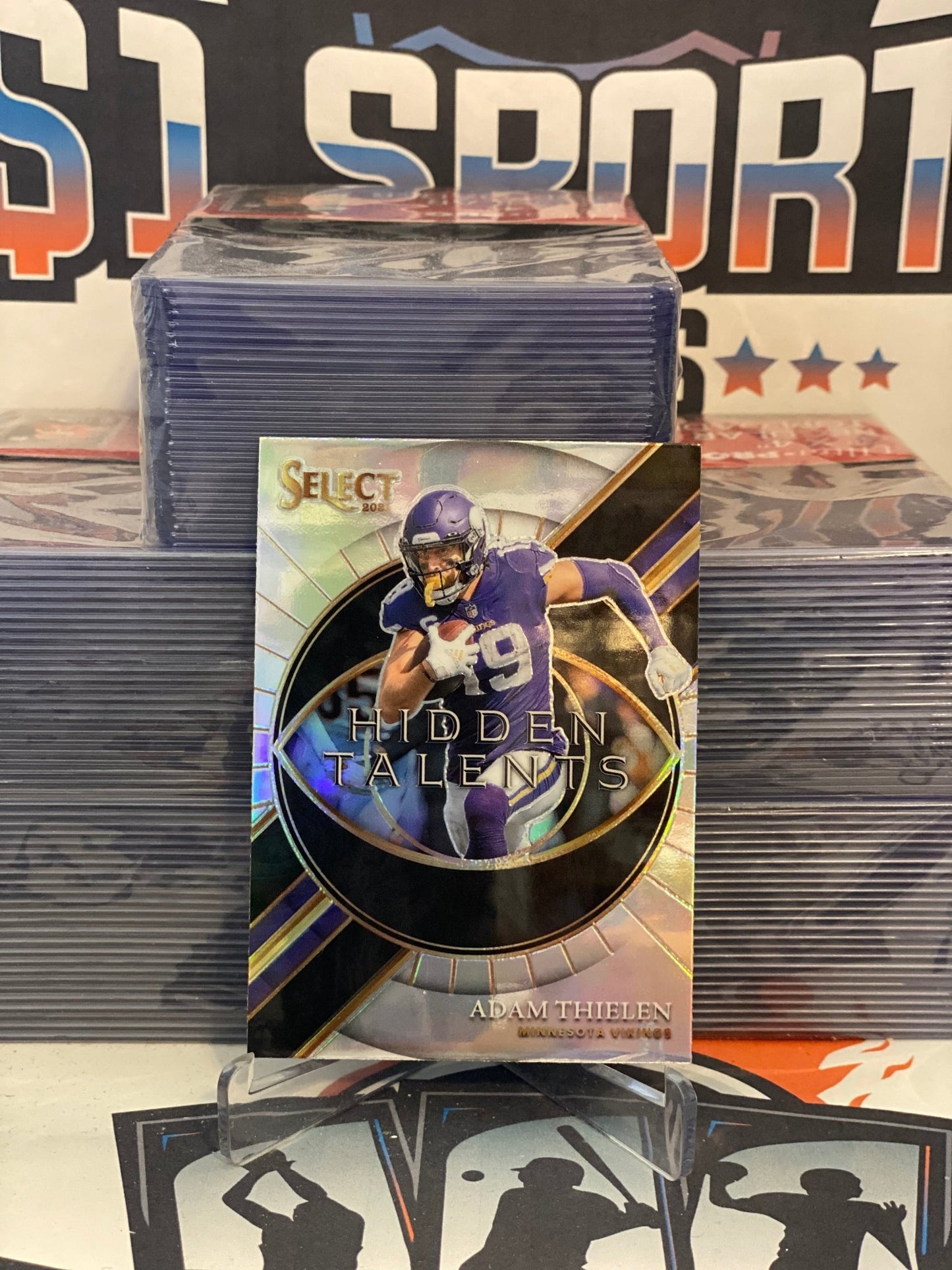 2021 Panini Select (Silver Prizm, Hidden Talents) Adam Thielen #HT-5