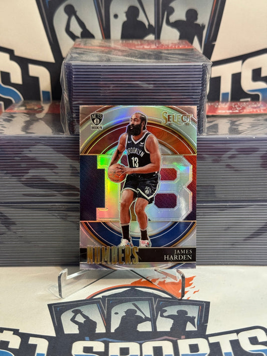 2021 Panini Select (Silver Prizm, Numbers) James Harden #36