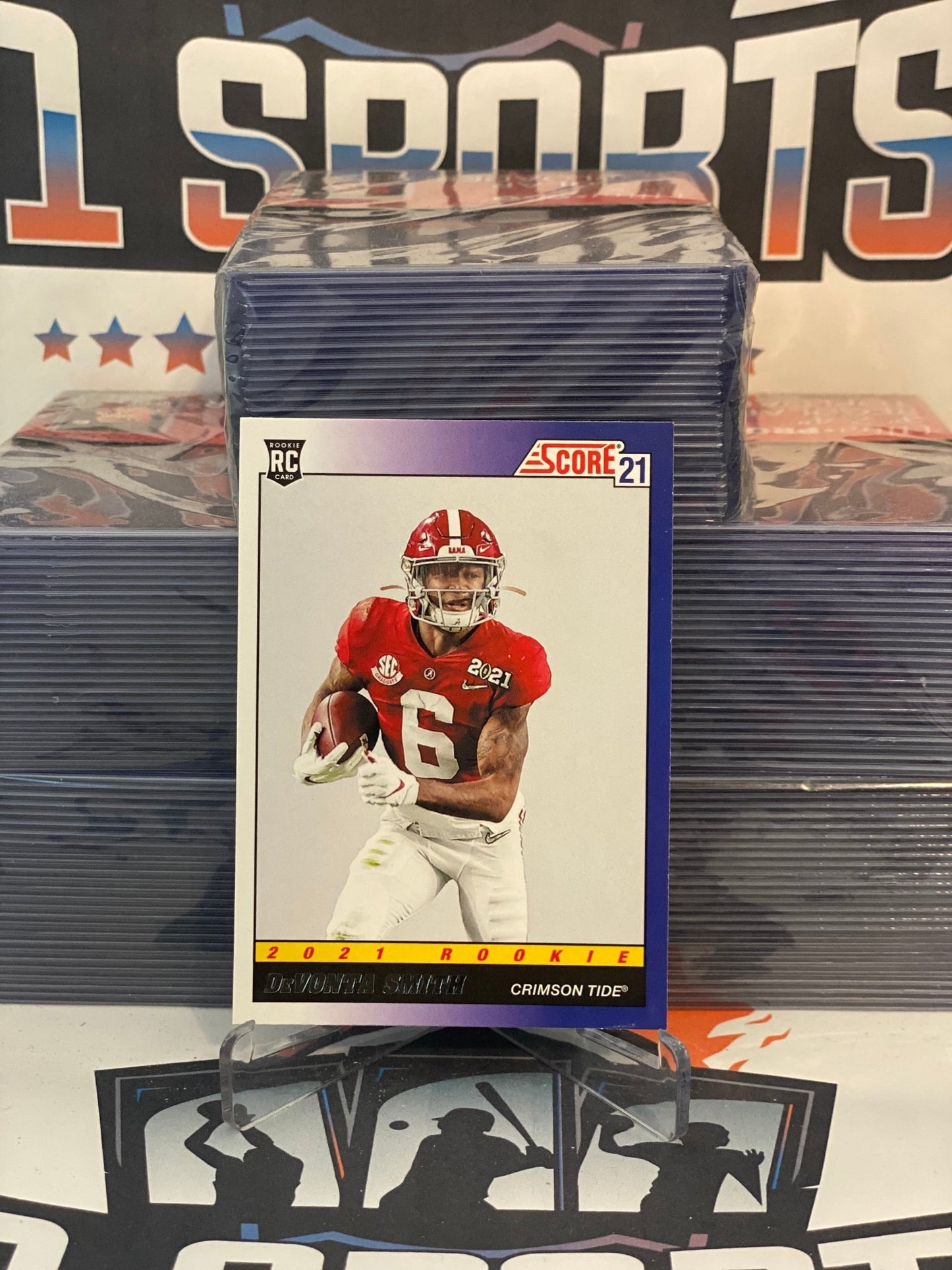 2021 Score (1991 Throwback) DeVonta Smith Rookie #TB4