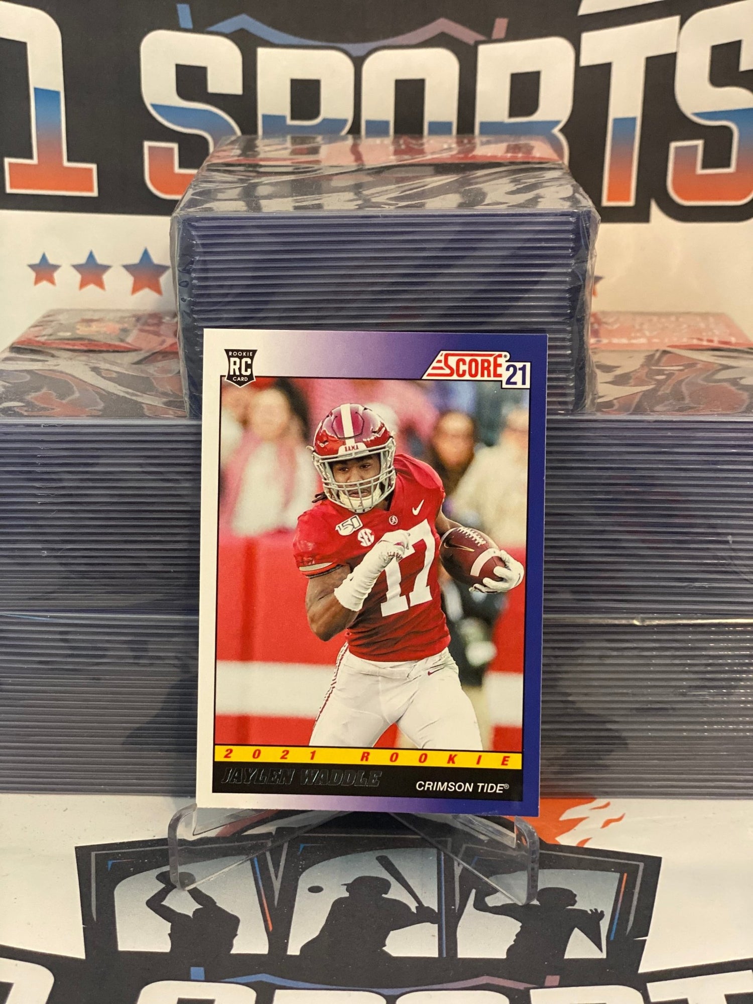 2021 Score (1991 Throwback) Jaylen Waddle Rookie #TB7