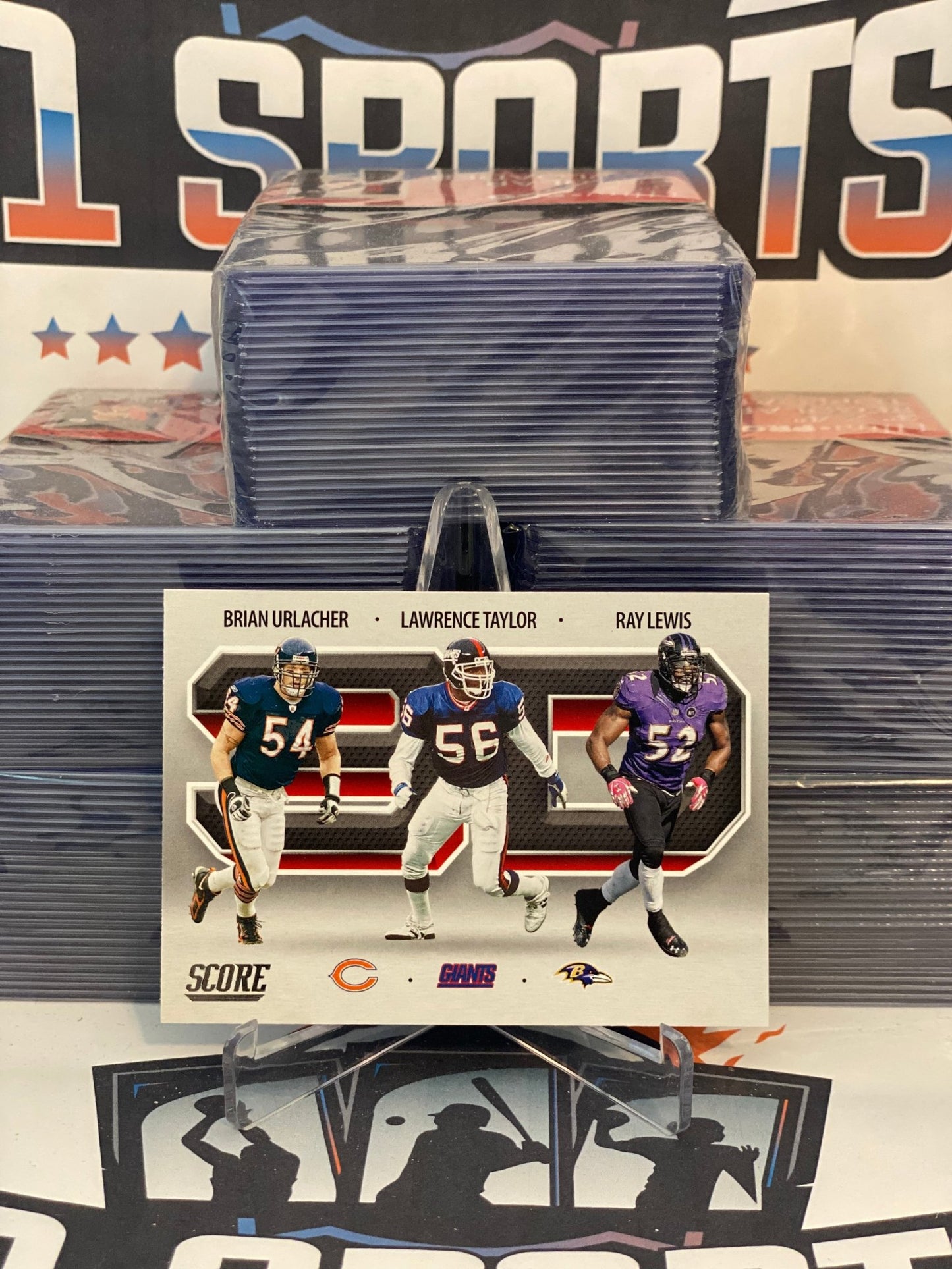 2021 Score (3D) Brian Urlacher, Lawrence Taylor, Ray Lewis #3D2