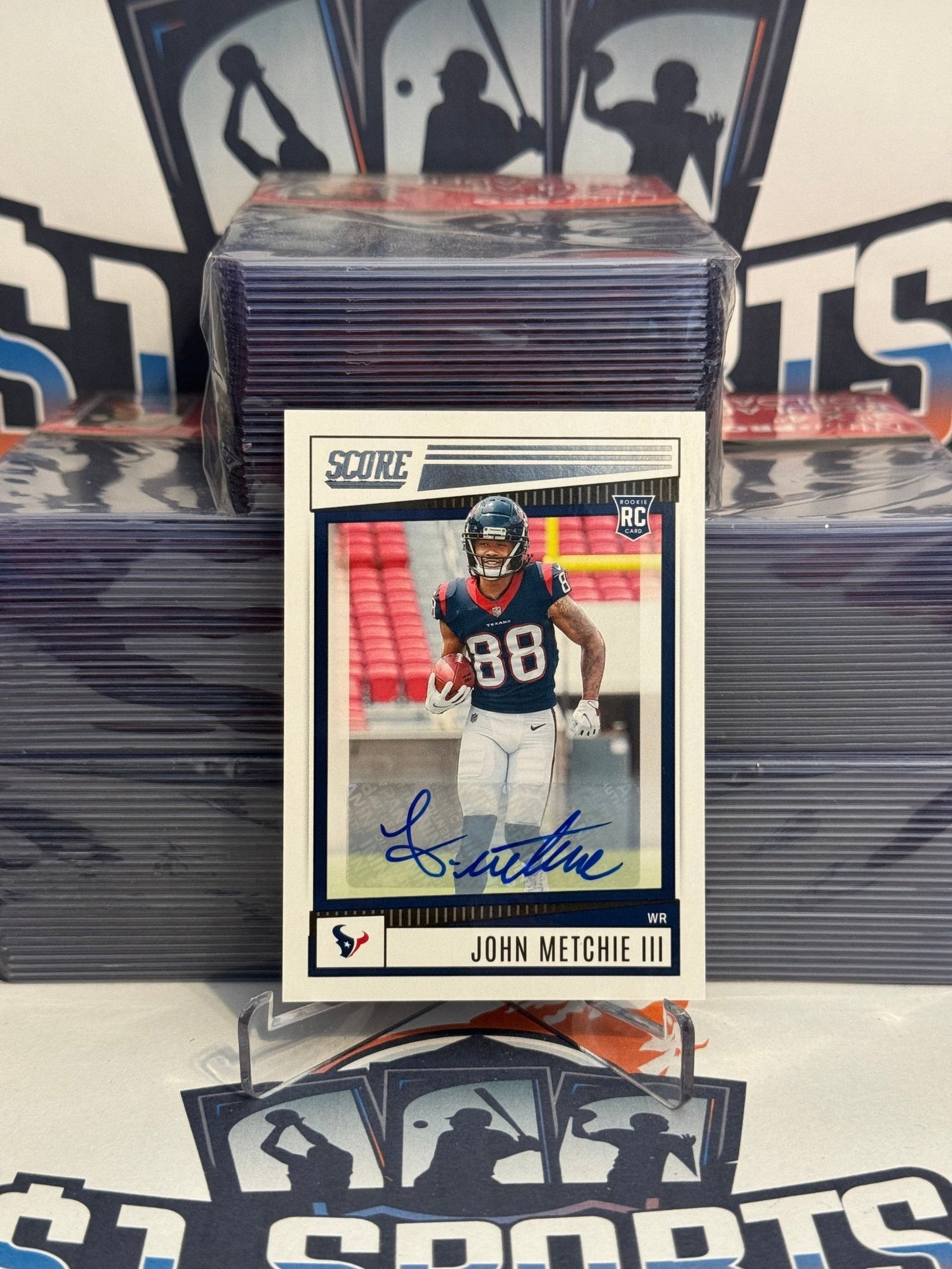 2021 Score (Auto) John Metchie III Rookie #387