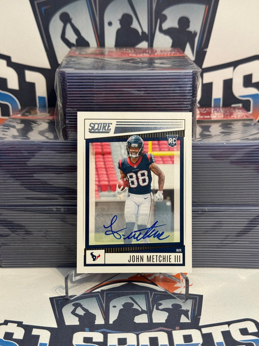 2021 Score (Auto) John Metchie III Rookie #387