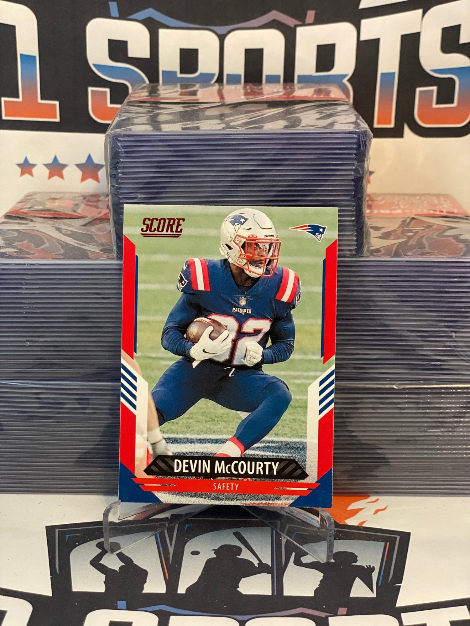 2021 Score (Red) Devin McCourty #42