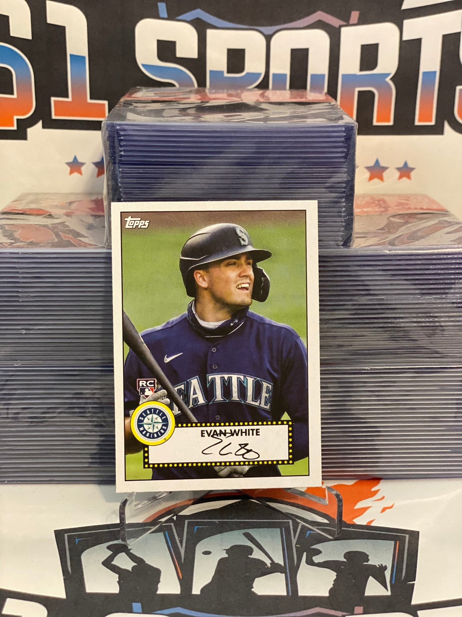 2021 Topps (1952 Redux) Evan White Rookie #T52-17