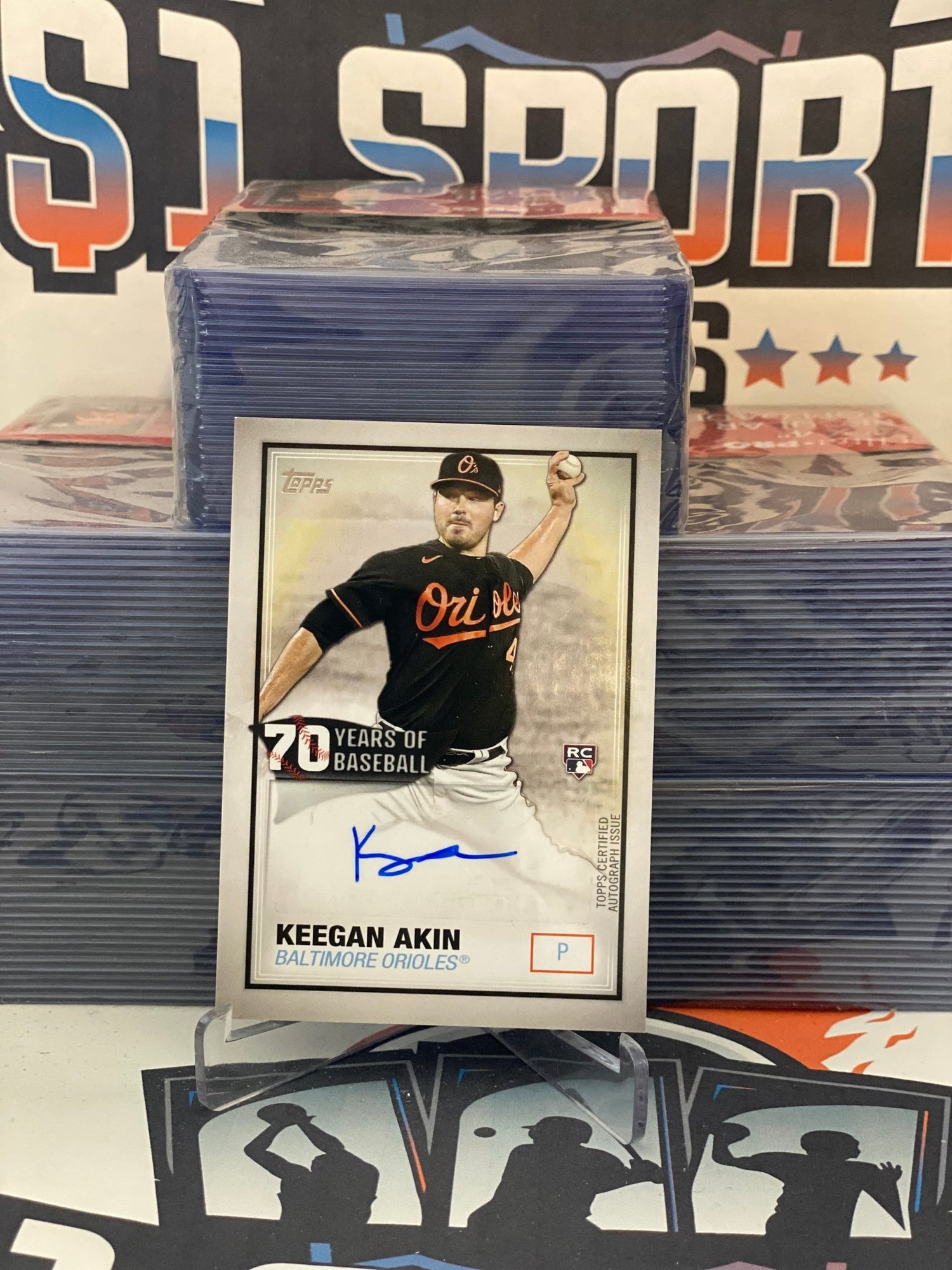 2021 Topps (70 Years Auto) Keegan Akin Rookie #70YA-KA