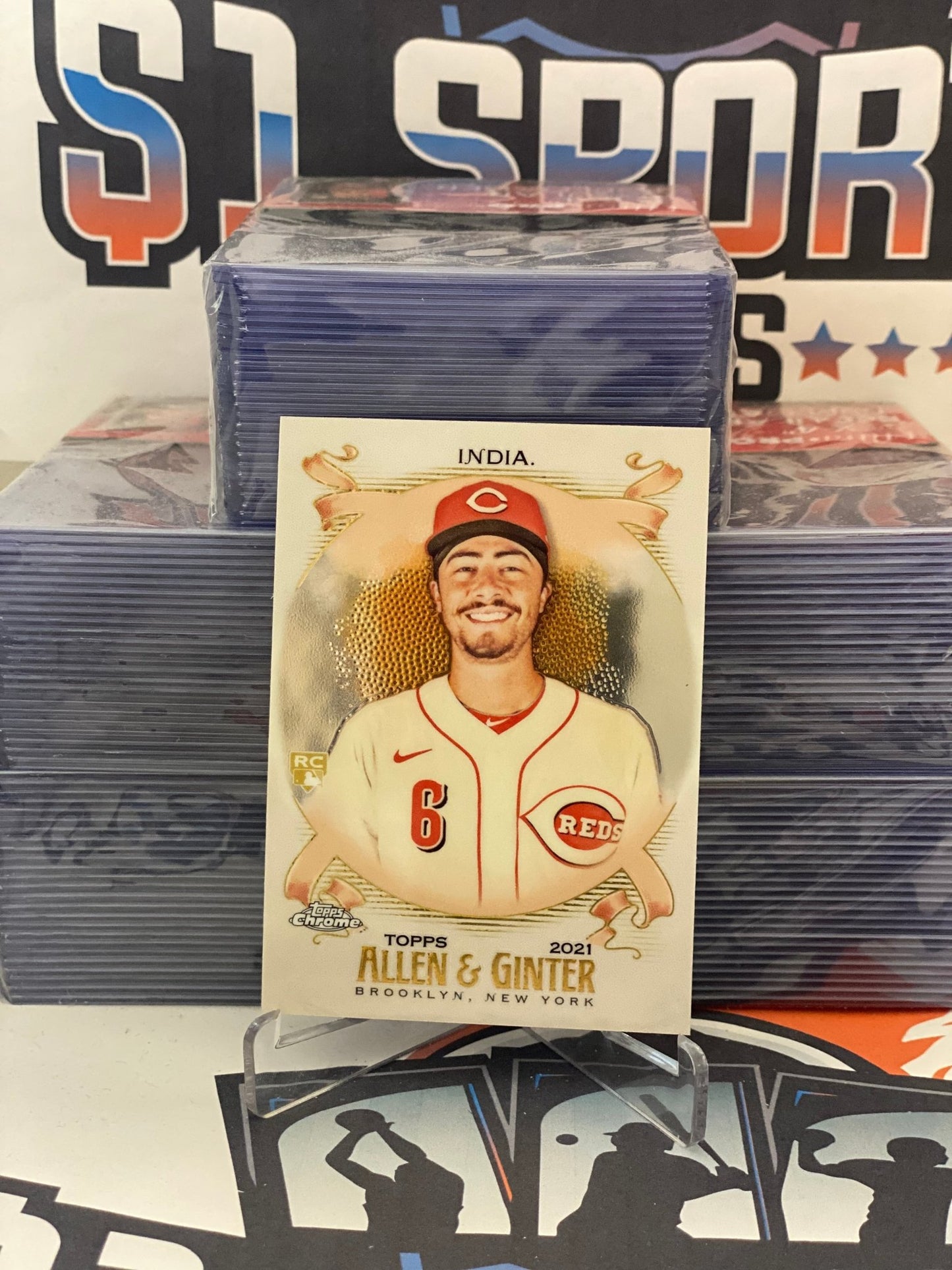 2021 Topps Allen & Ginter Chrome Jonathan India Rookie #210