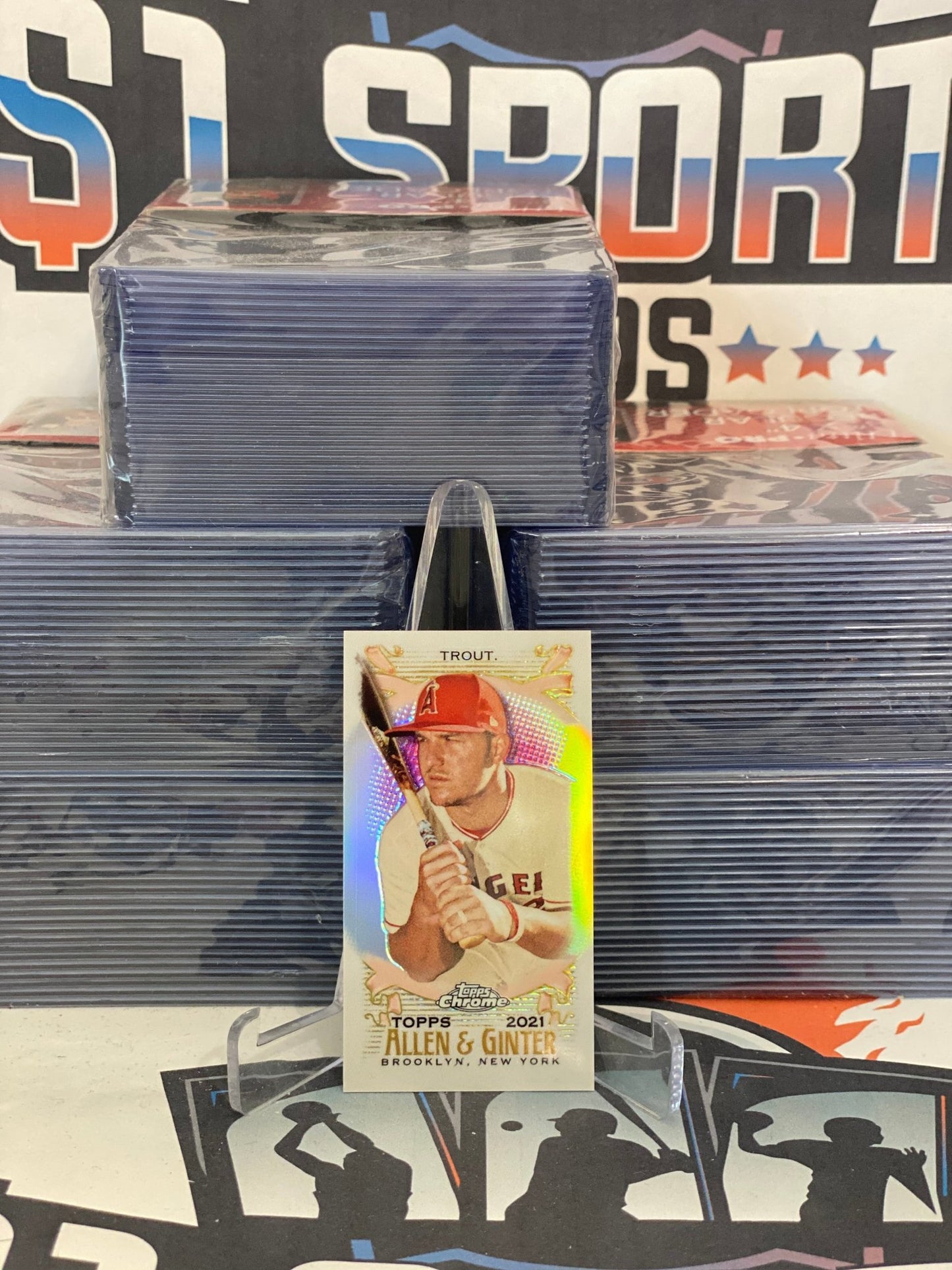 2021 Topps Allen & Ginter Chrome (Mini) Mike Trout #32