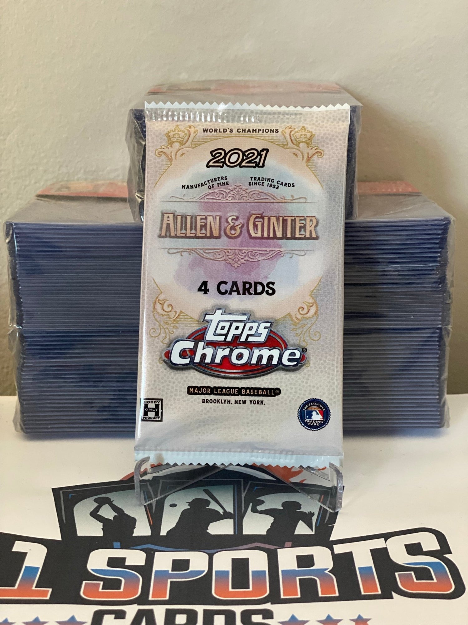 2021 Topps Allen & Ginter Chrome MLB Baseball Hobby Pack