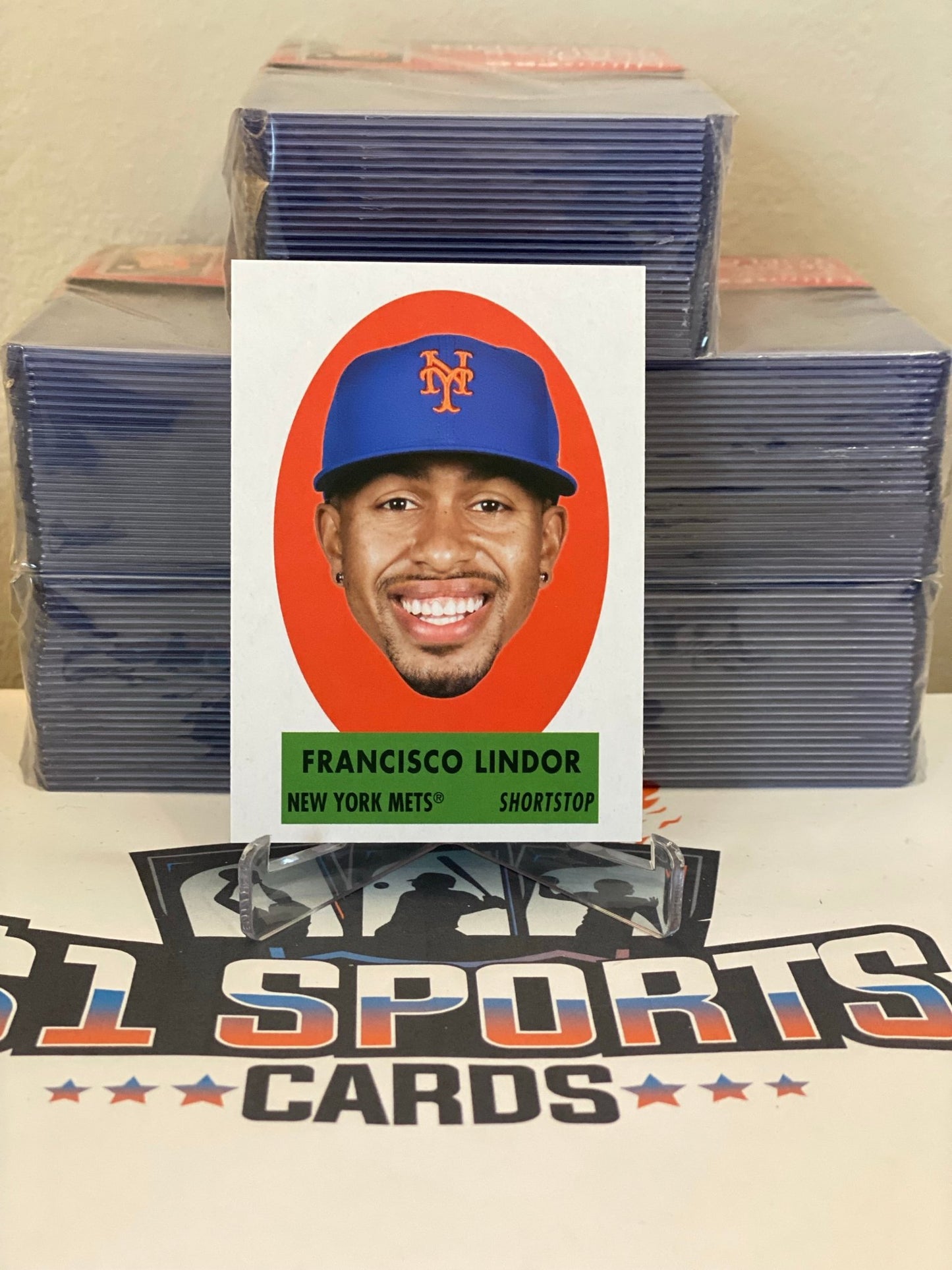 2021 Topps Archives (1963 Peel-Off) Francisco Lindor #69PO-11