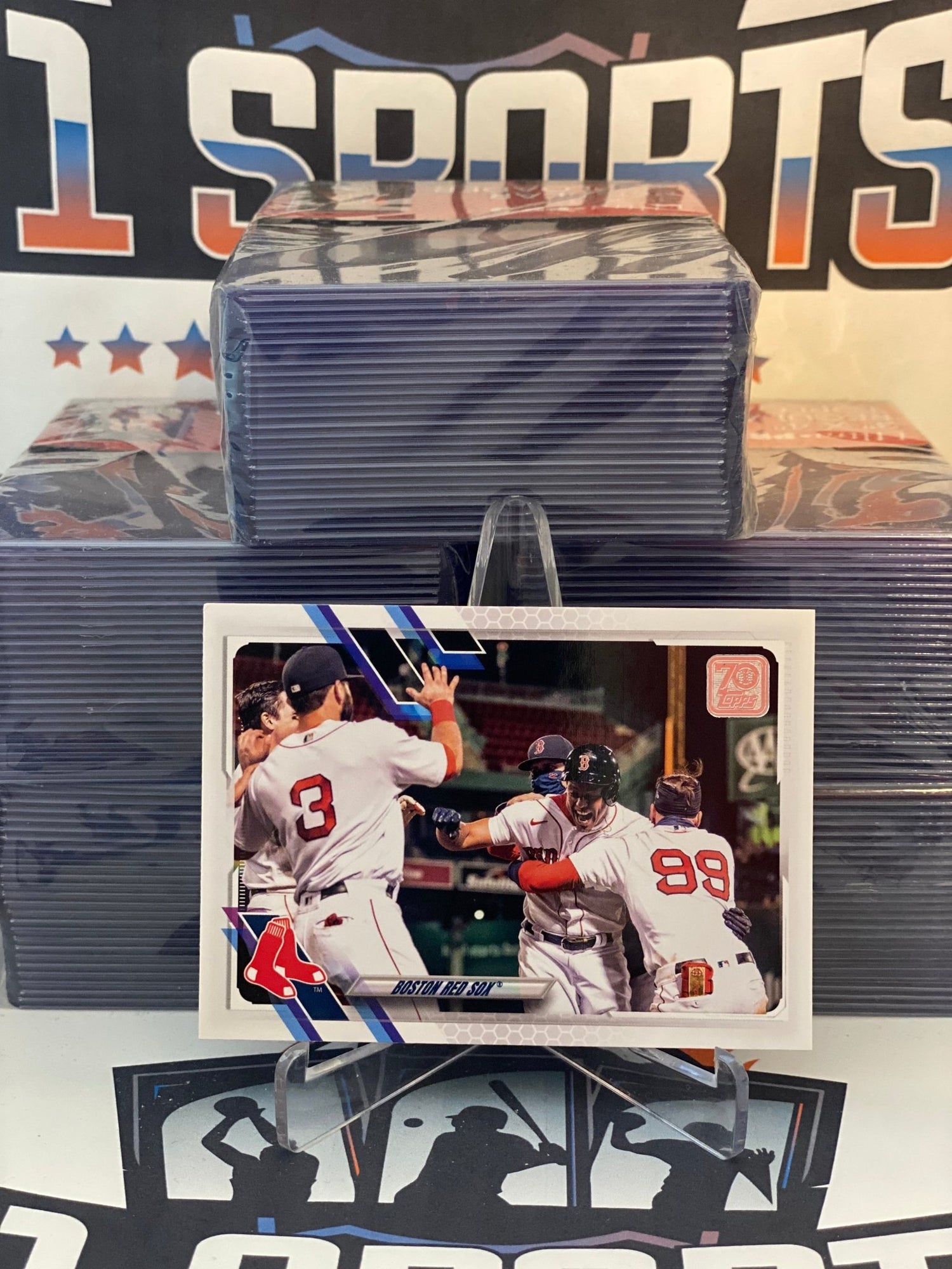 2021 Topps Boston Red Sox Team Card #401