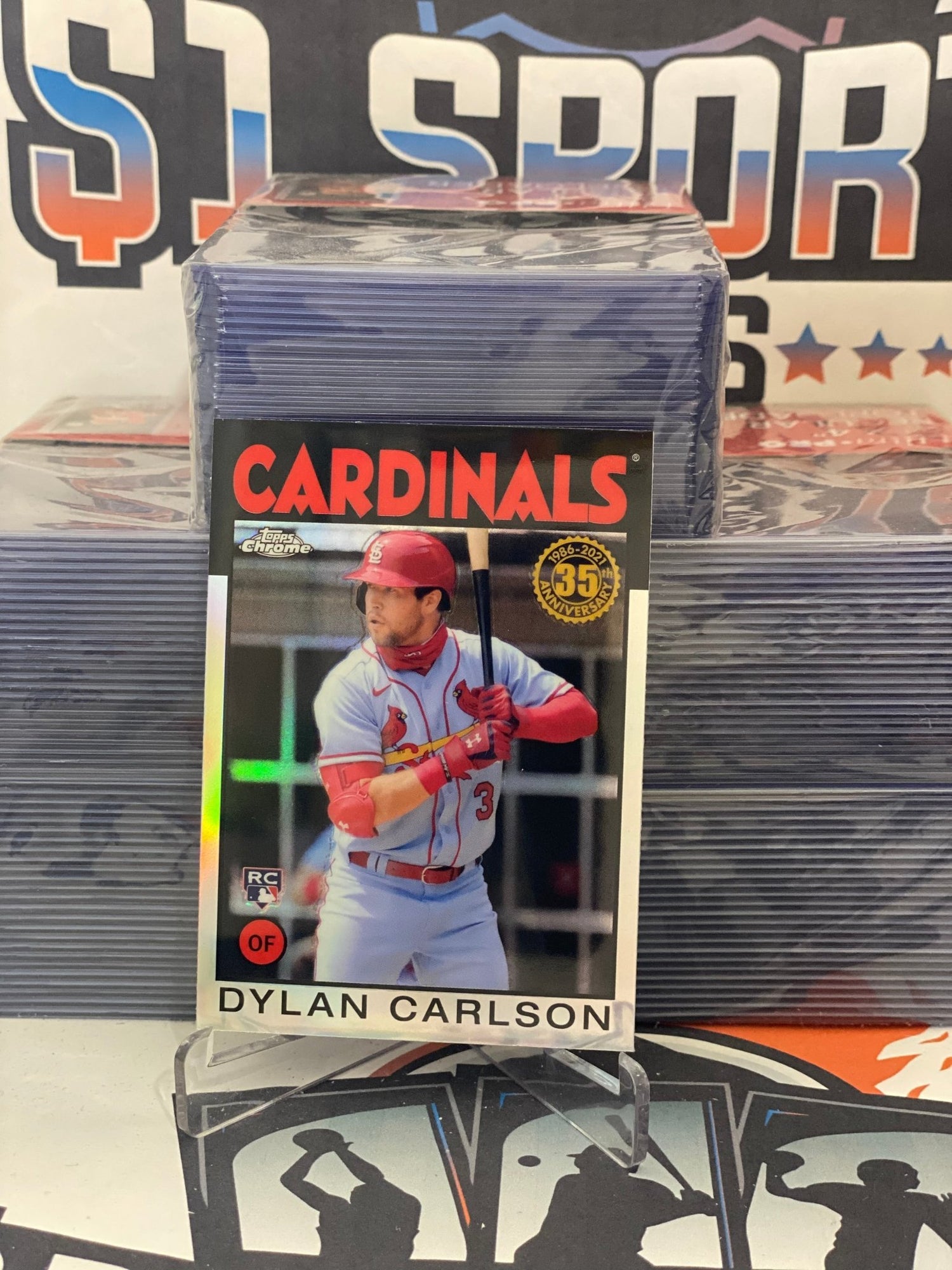 2021 Topps Chrome (1986 Redux) Dylan Carlson Rookie #86BC-17