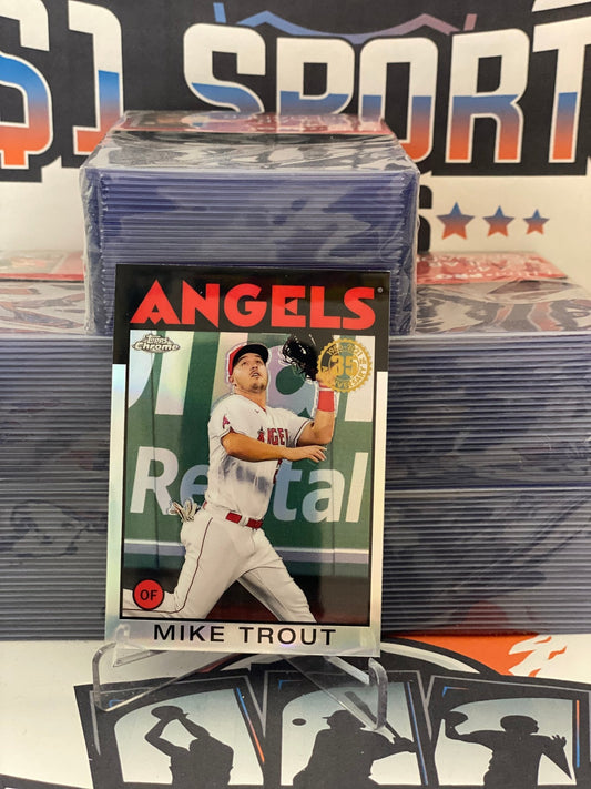 2021 Topps Chrome (1986 Redux) Mike Trout #86BC-2