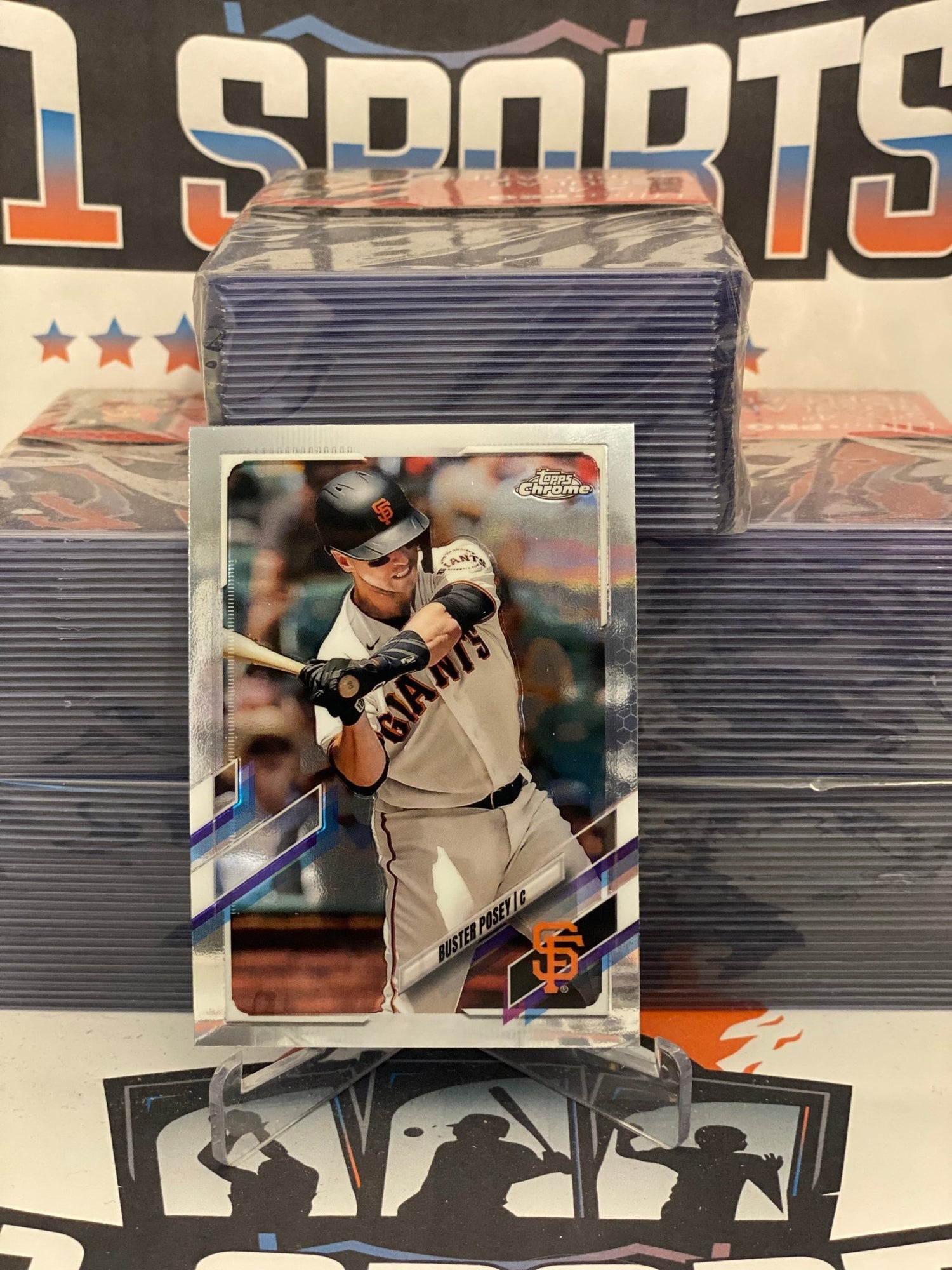 2021 Topps Chrome Buster Posey #29