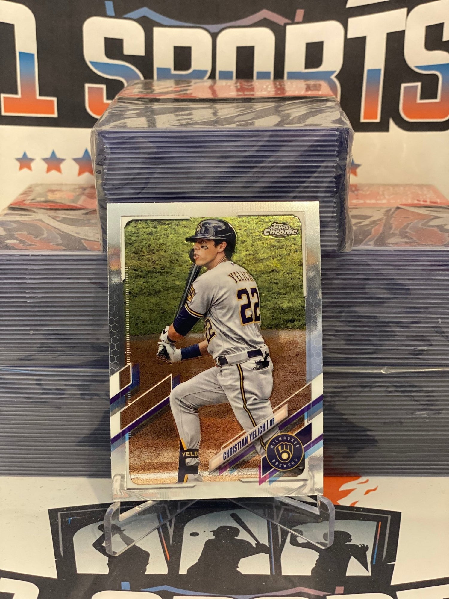 2021 Topps Chrome Christian Yelich #18