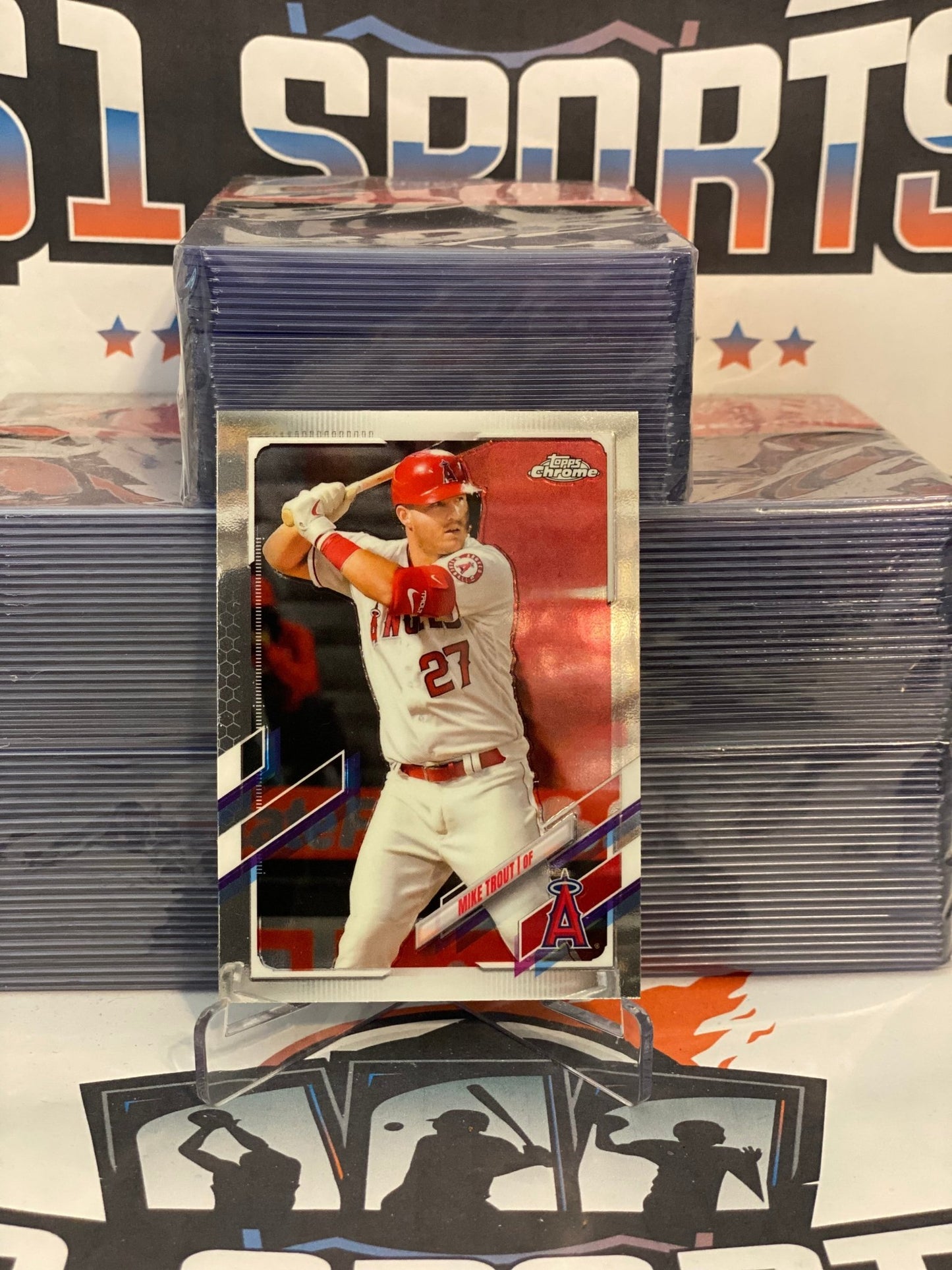 2021 Topps Chrome Mike Trout #27