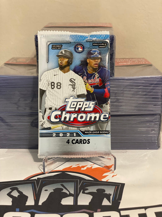 2021 Topps Chrome MLB Baseball Retail Pack