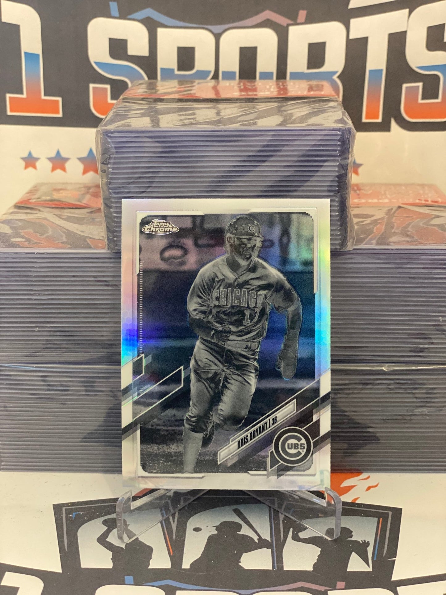 2021 Topps Chrome (Negative Refractor) Kris Bryant #40