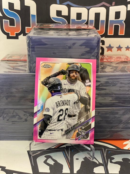 2021 Topps Chrome (Pink Refractor) Charlie Blackmon #67