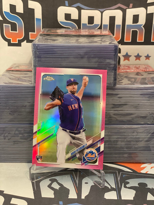 2021 Topps Chrome (Pink Refractor) David Peterson Rookie #133