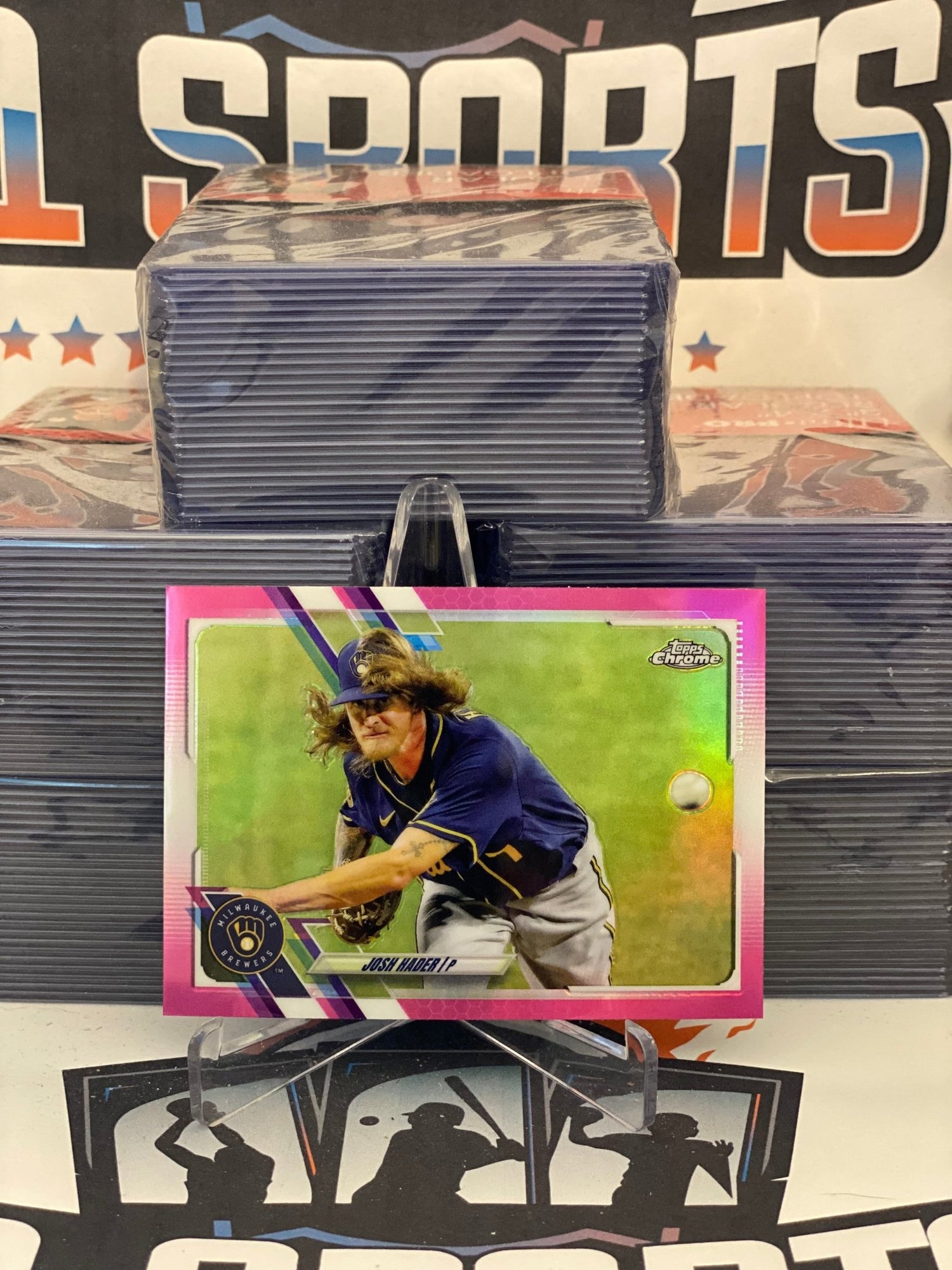 2021 Topps Chrome (Pink Refractor) Josh Hader #212