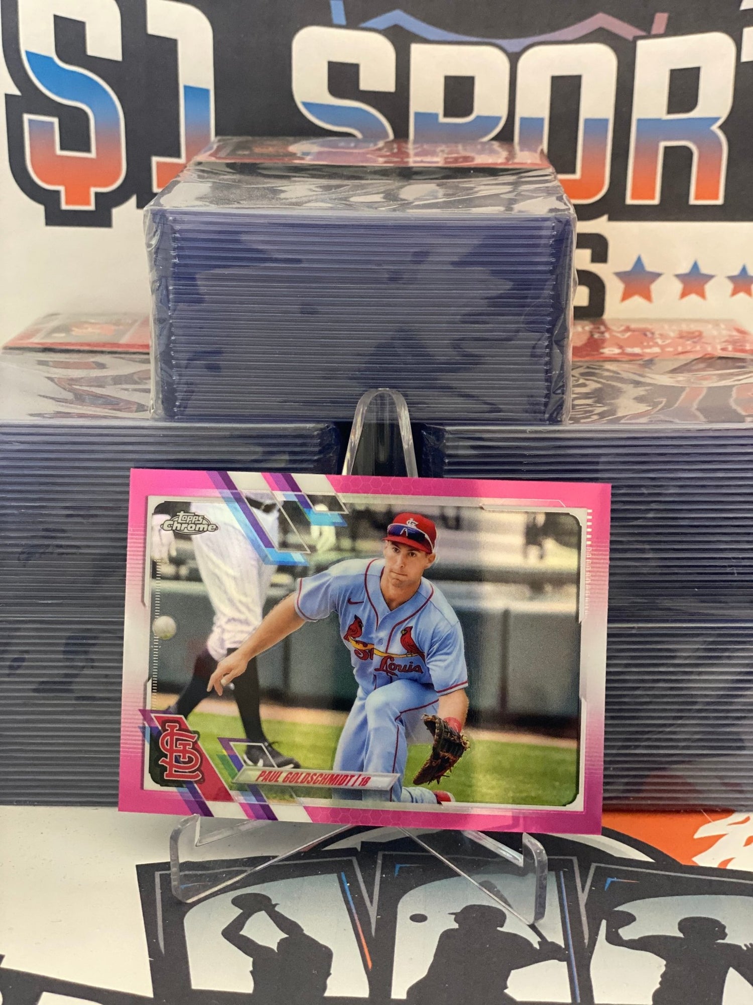2021 Topps Chrome (Pink Refractor) Paul Goldschmidt #14