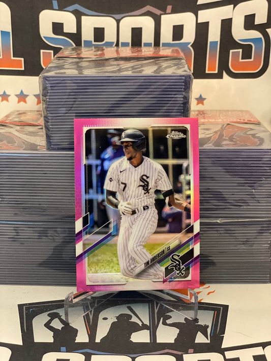 2021 Topps Chrome (Pink Refractor) Tim Anderson #36