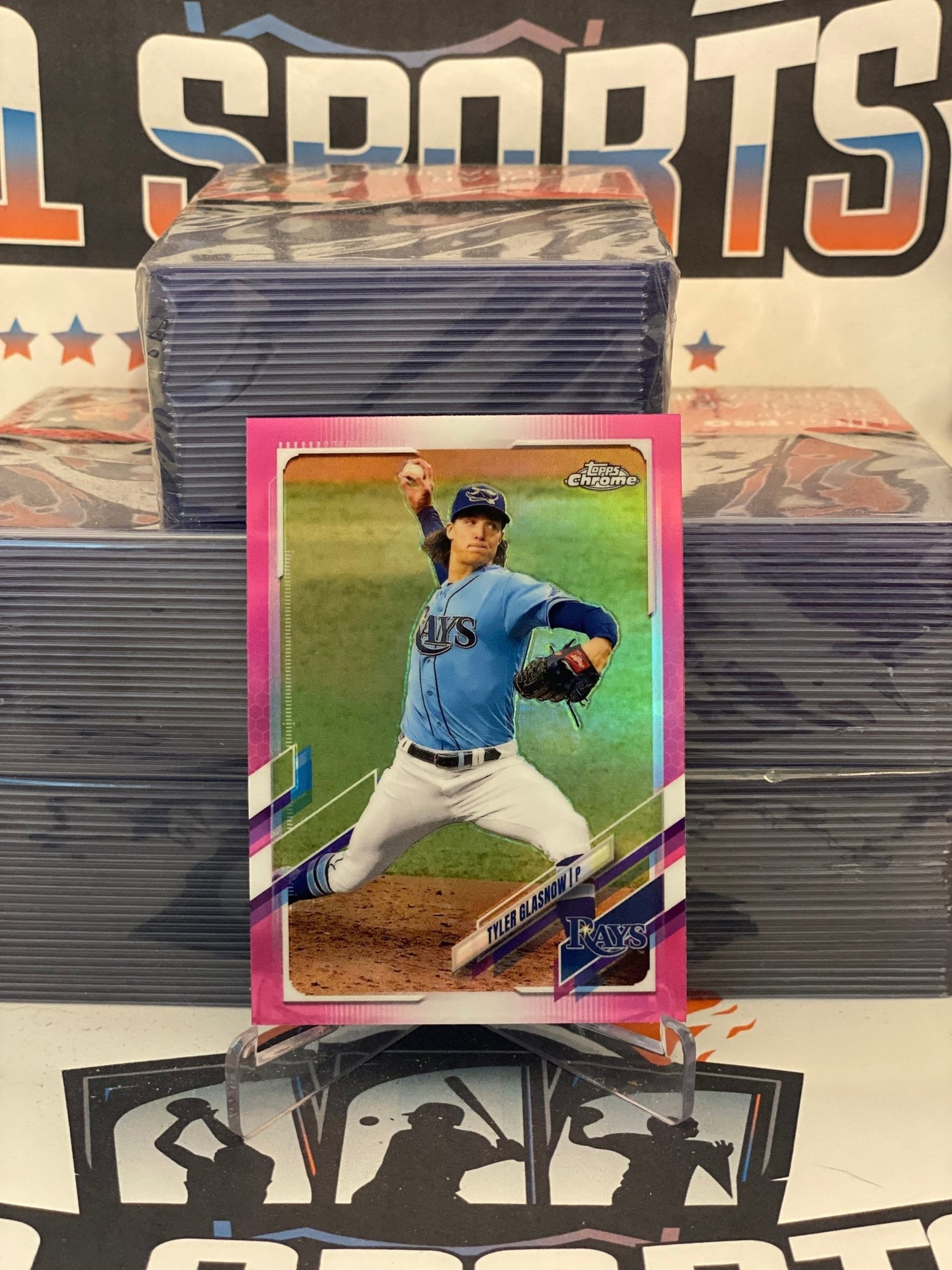 2021 Topps Chrome (Pink Refractor) Tyler Glasnow #129