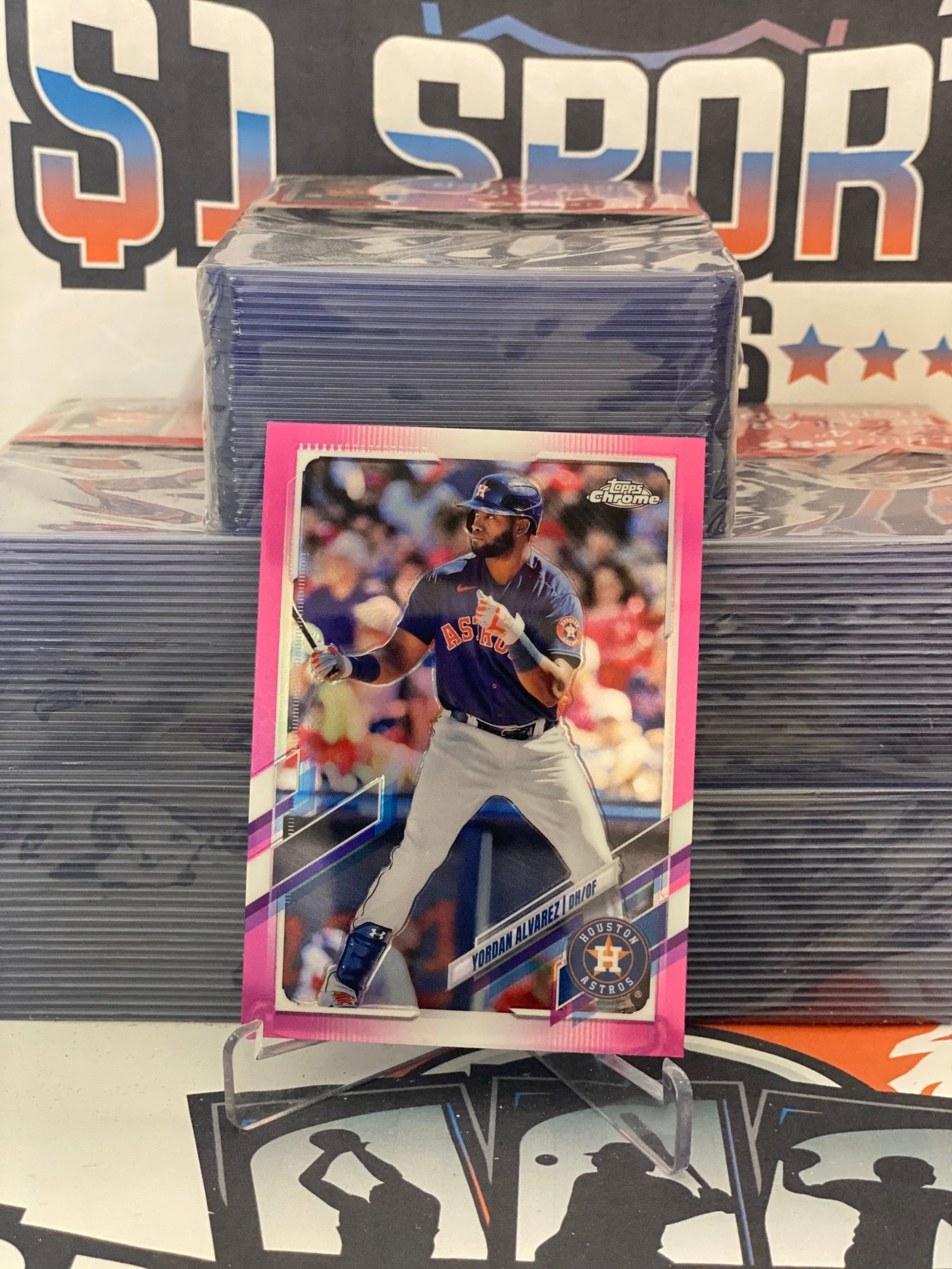 2021 Topps Chrome (Pink Refractor) Yordan Alvarez #141