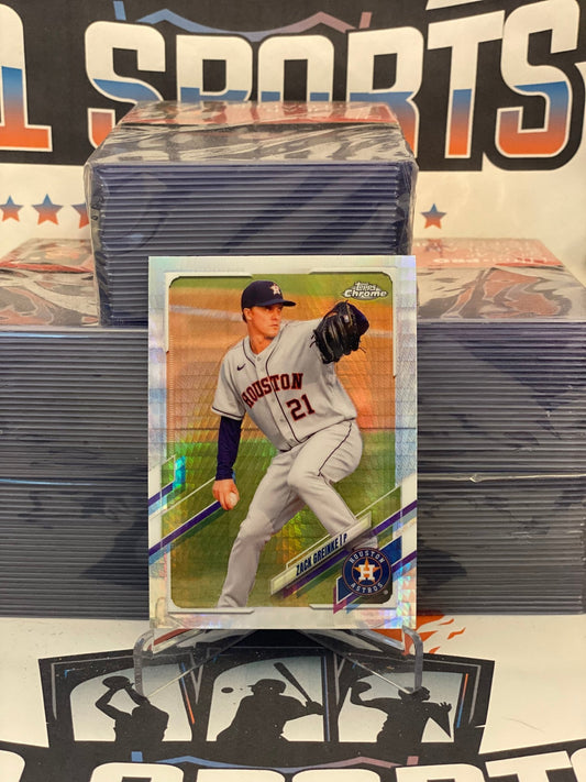 2021 Topps Chrome (Prism Refractor) Zack Greinke #154