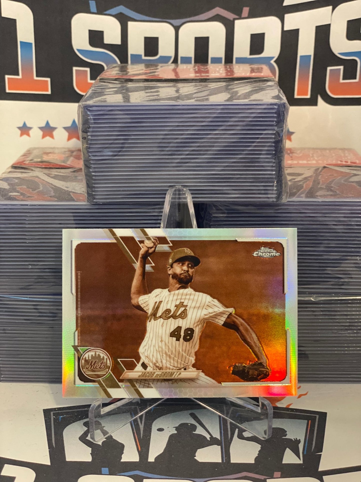 2021 Topps Chrome (Sepia Refractor) Jacob DeGrom #12