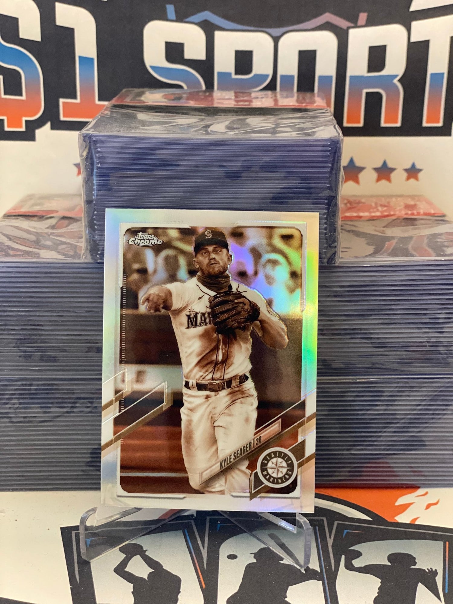 2021 Topps Chrome (Sepia Refractor) Kyle Seager #113