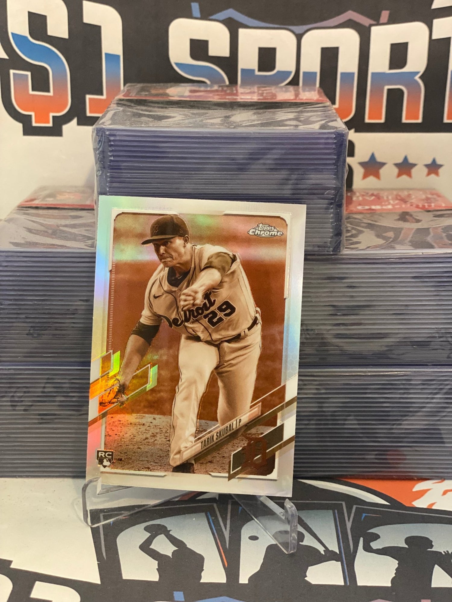 2021 Topps Chrome (Sepia Refractor) Tarik Skubal Rookie #103