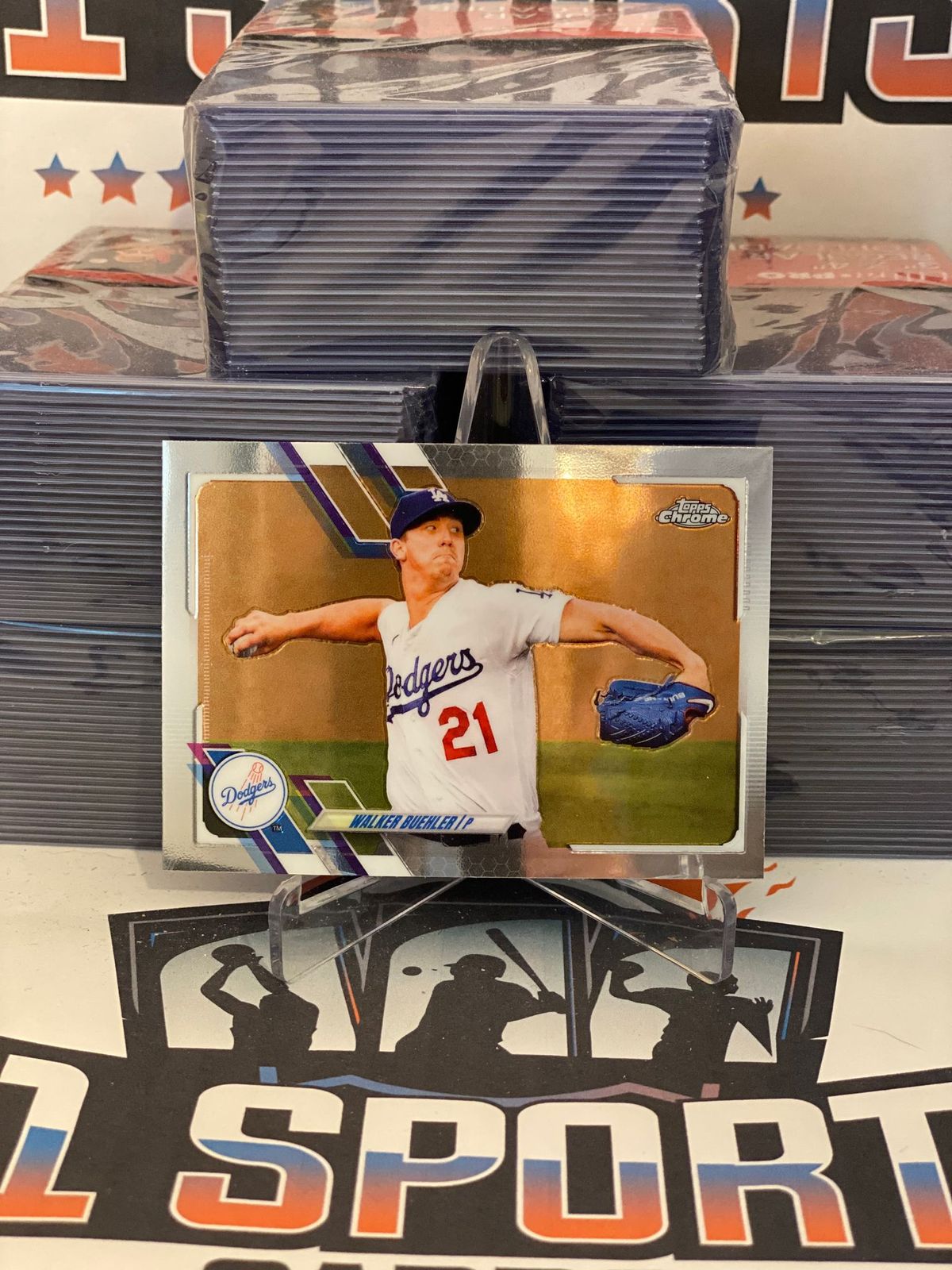 2021 Topps Chrome Walker Buehler #157