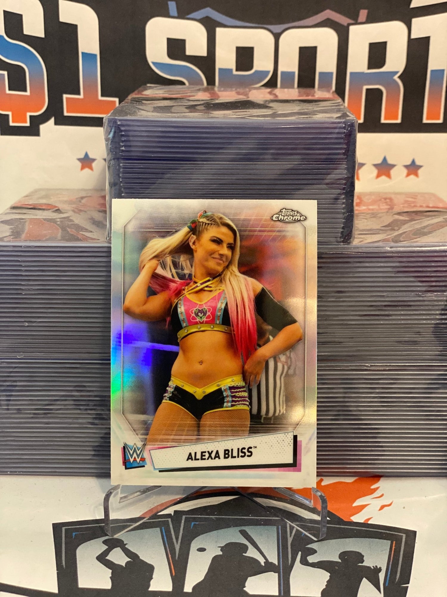 2021 Topps Chrome WWE Refractor Alexa Bliss 3 1 Sports Cards