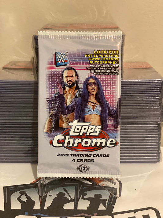 2021 Topps Chrome WWE Wrestling Hobby Pack