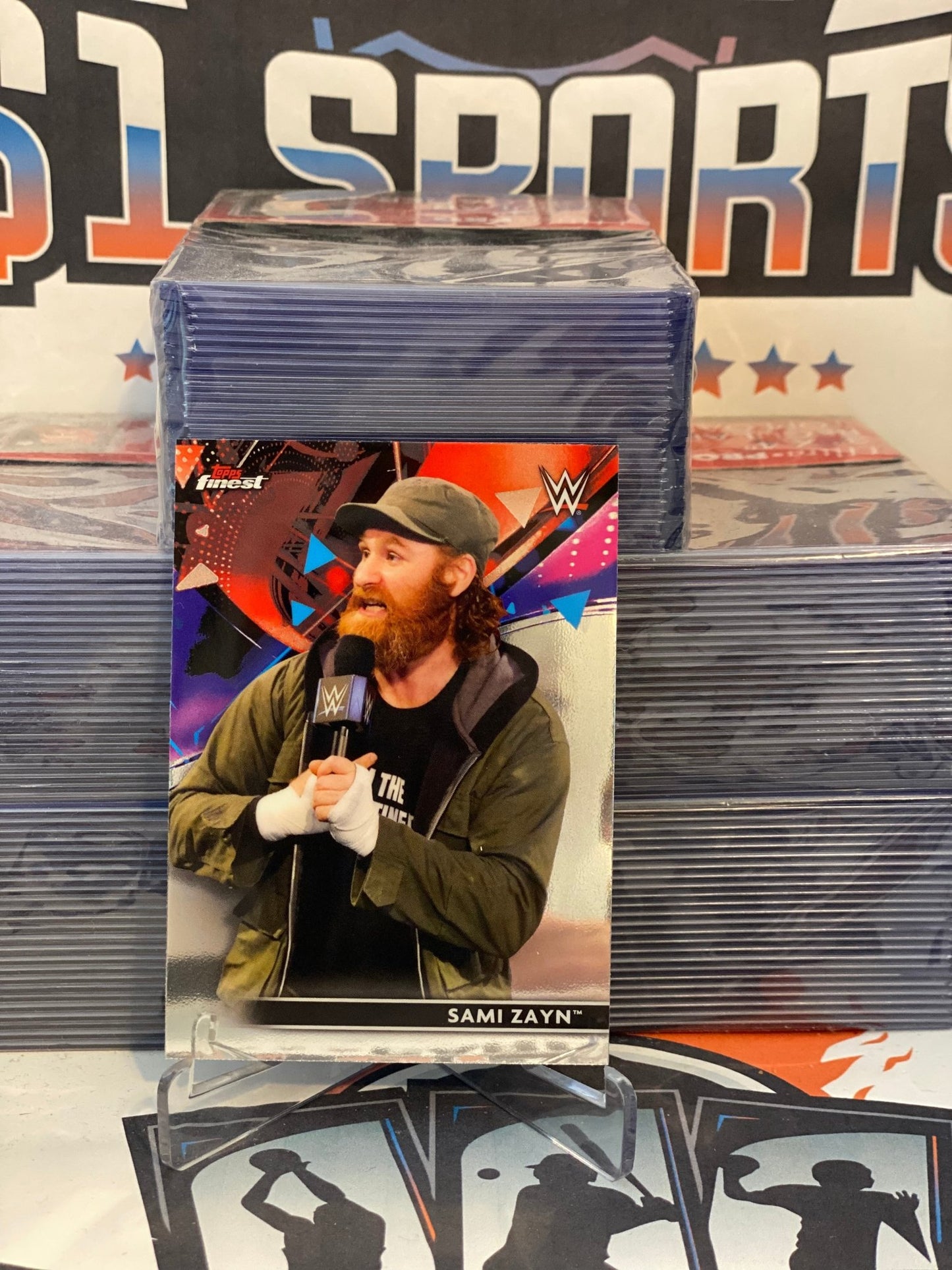 2021 Topps Finest WWE Sami Zayn #68