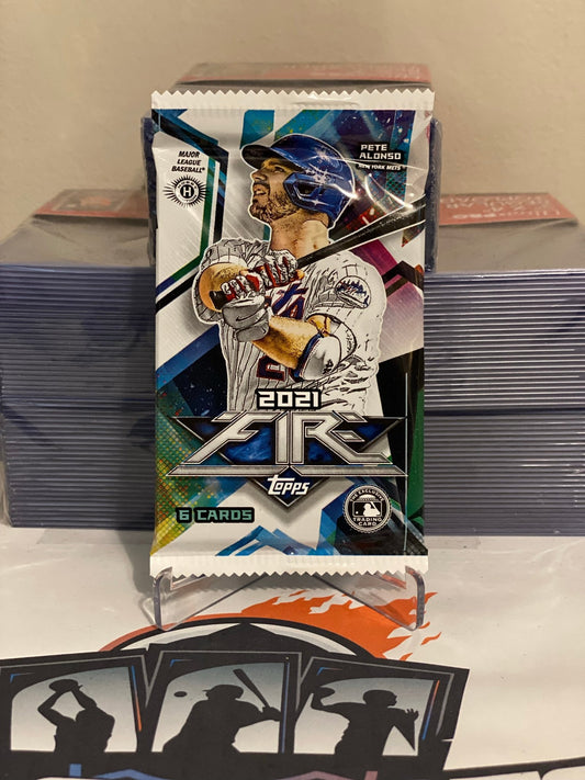 2021 Topps Fire MLB Baseball Hobby Pack