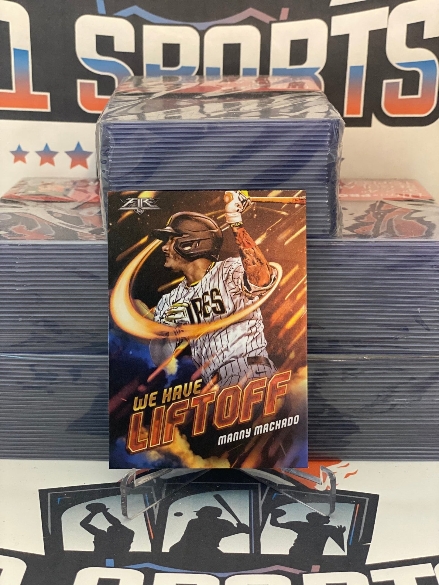2021 Topps Fire (We Have Liftoff) Manny Machado #WHL-20