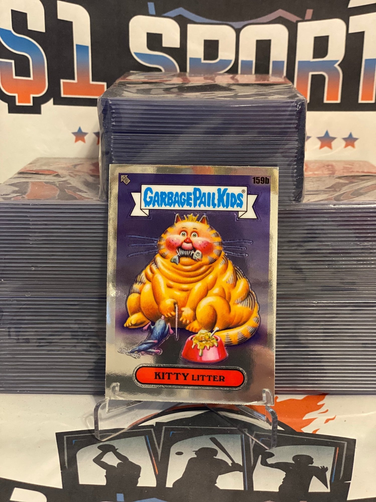 2021 Topps Garbage Pail Kids Chrome Series 4 Kitty Litter #159b