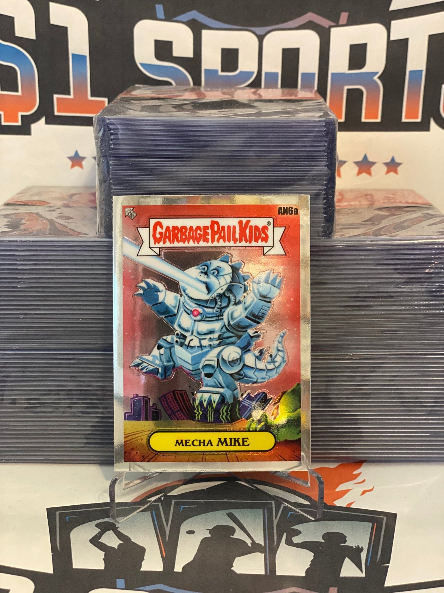2021 Topps Garbage Pail Kids Chrome Series 4 Mecha Mike #AN6a