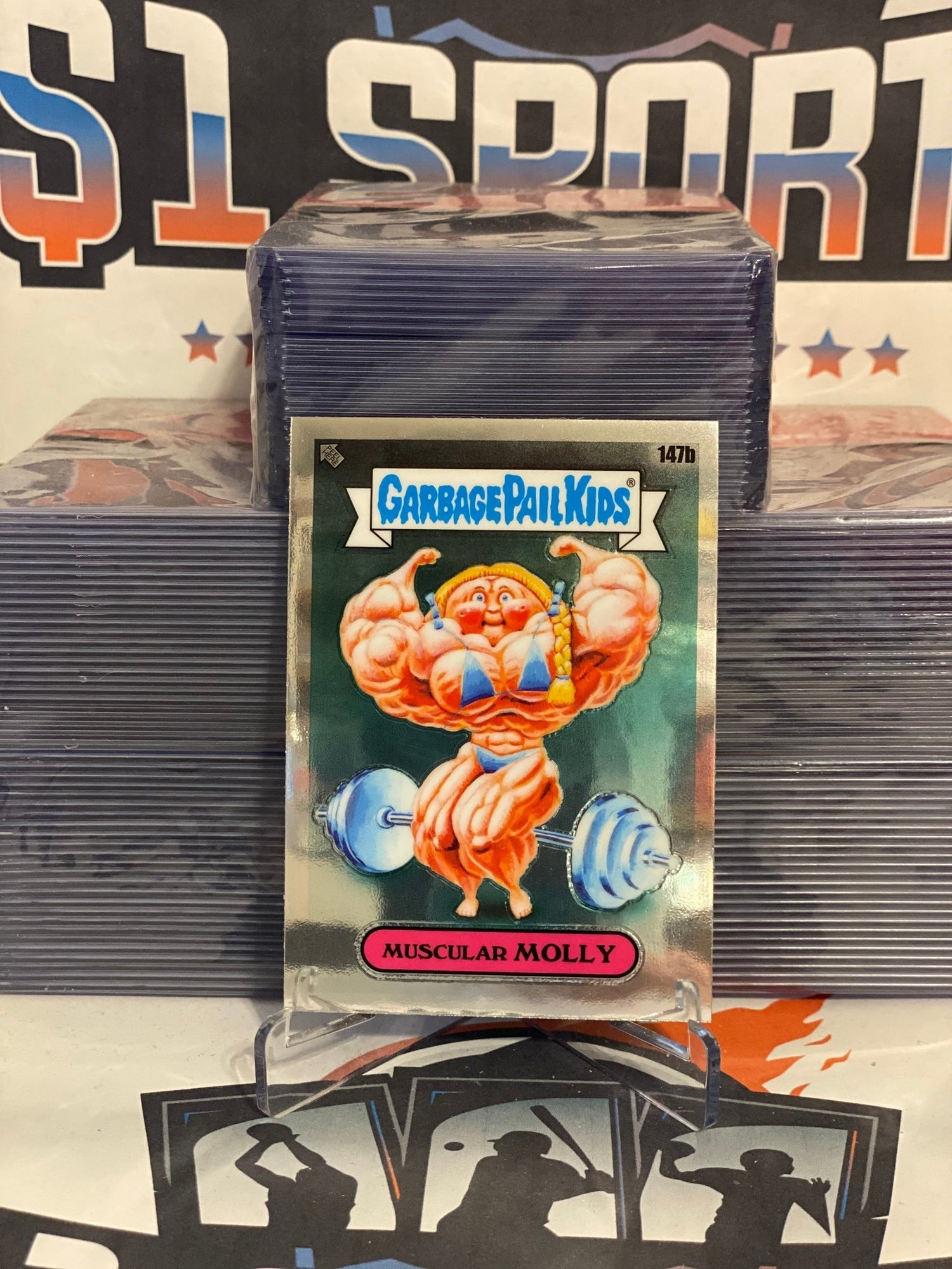 2021 Topps Garbage Pail Kids Chrome Series 4 Muscular Molly #147b