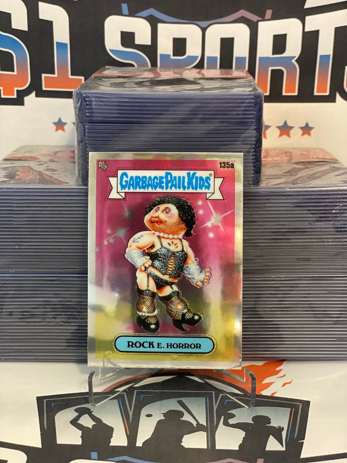 2021 Topps Garbage Pail Kids Chrome Series 4 Rock E. Horror #135a