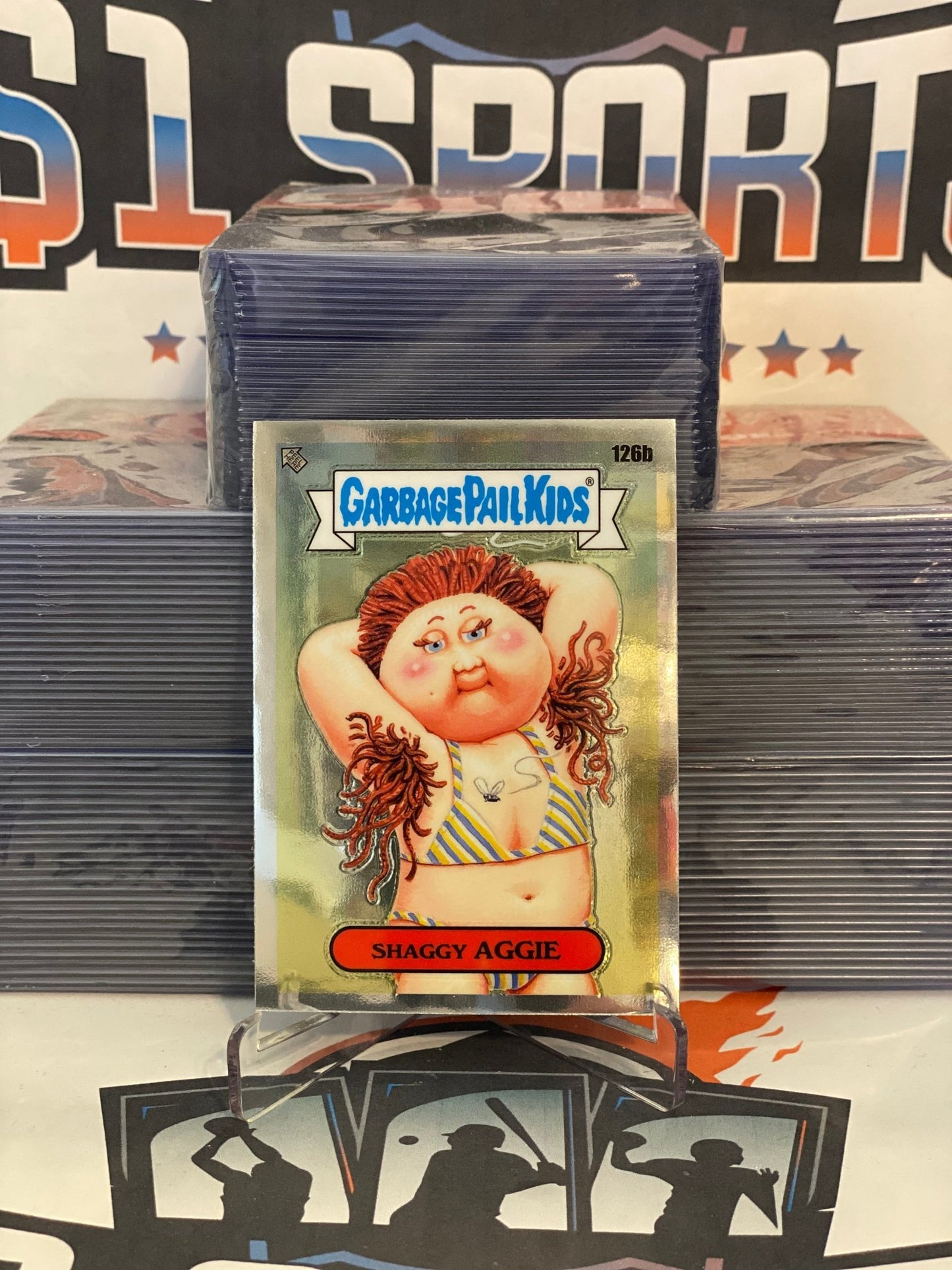 2021 Topps Garbage Pail Kids Chrome Series 4 Shaggy Aggie #126b