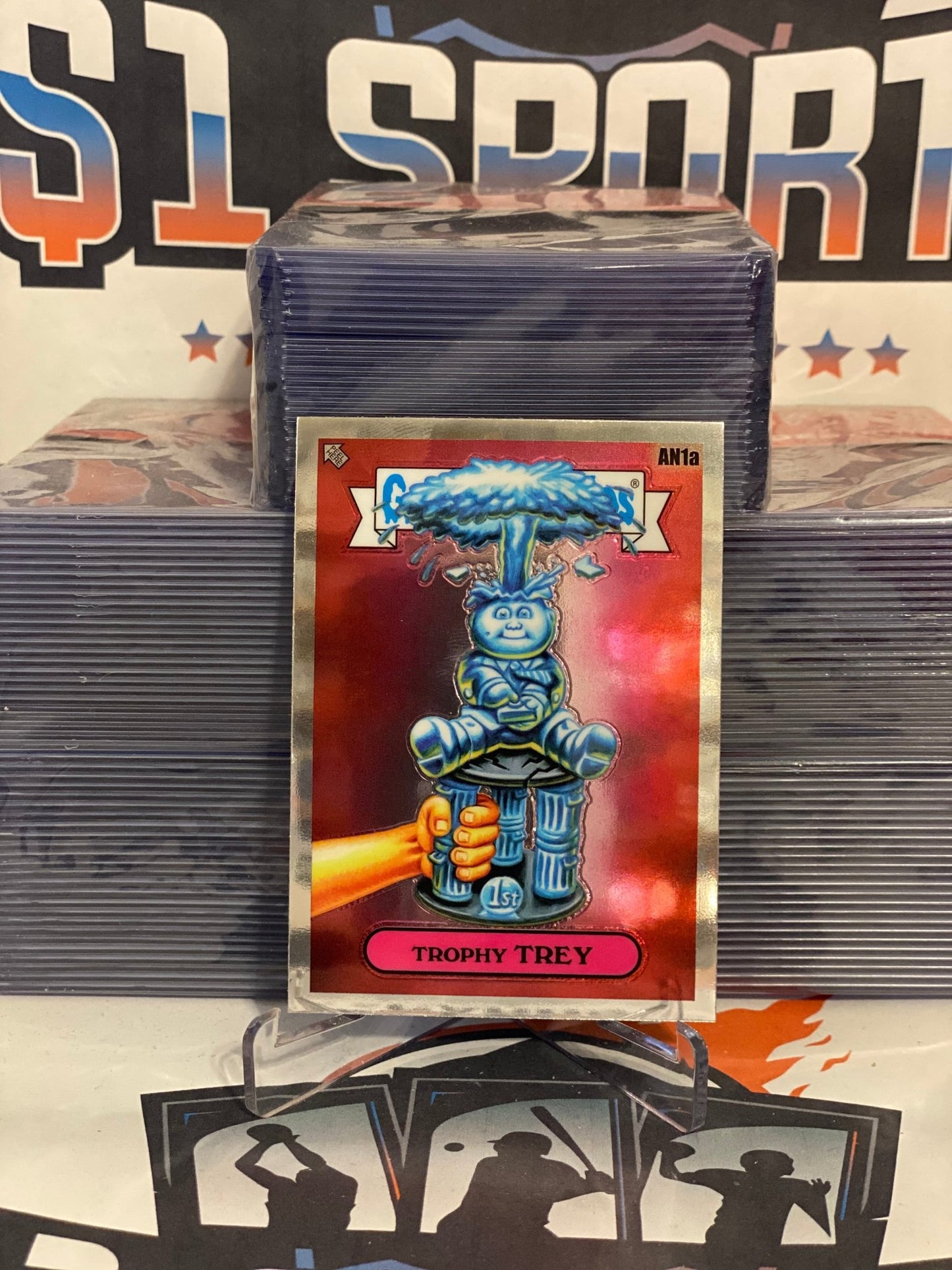 2021 Topps Garbage Pail Kids Chrome Series 4 Trophy Trey #AN1a