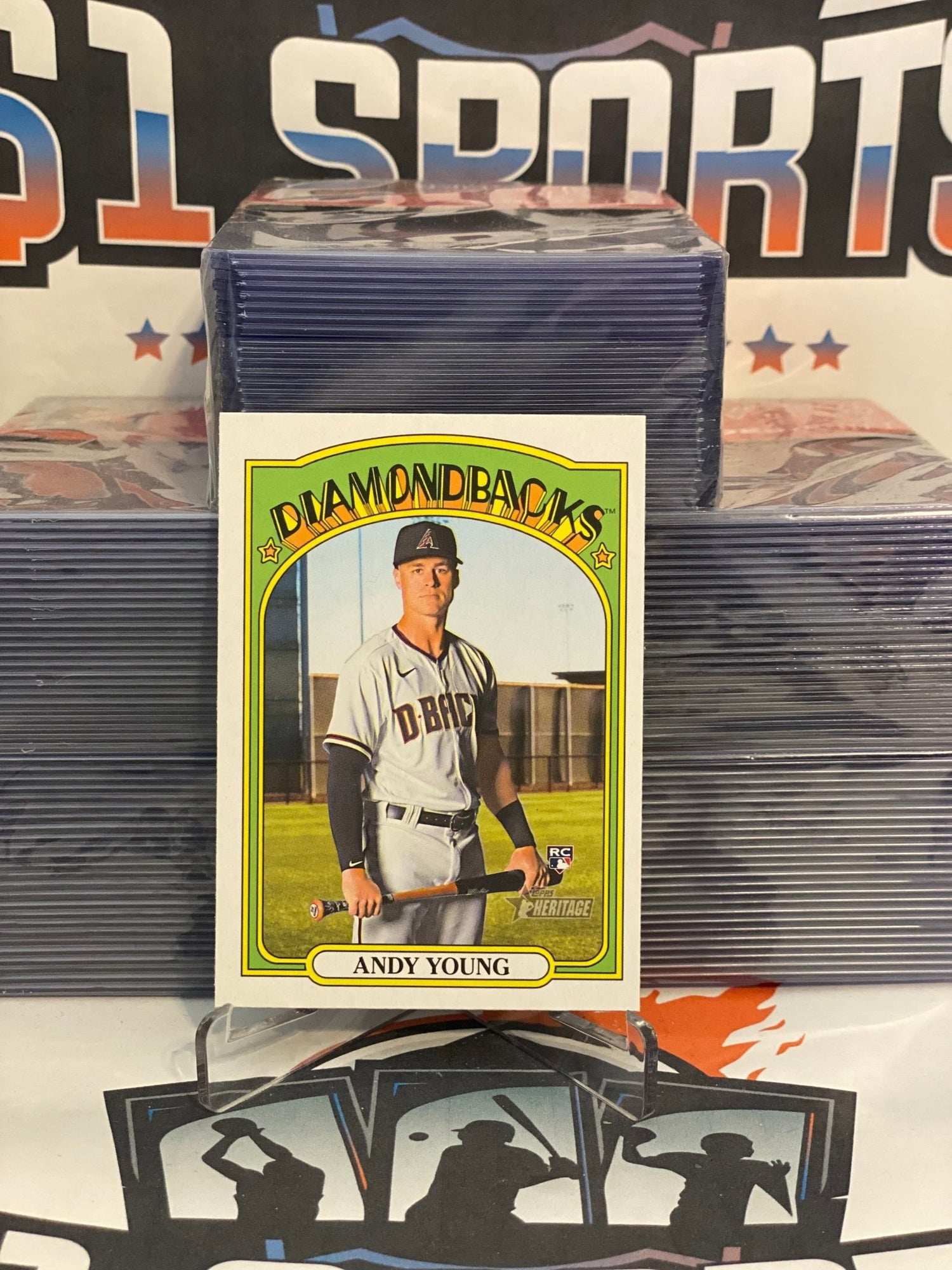 2021 Topps Heritage Andy Young Rookie #590