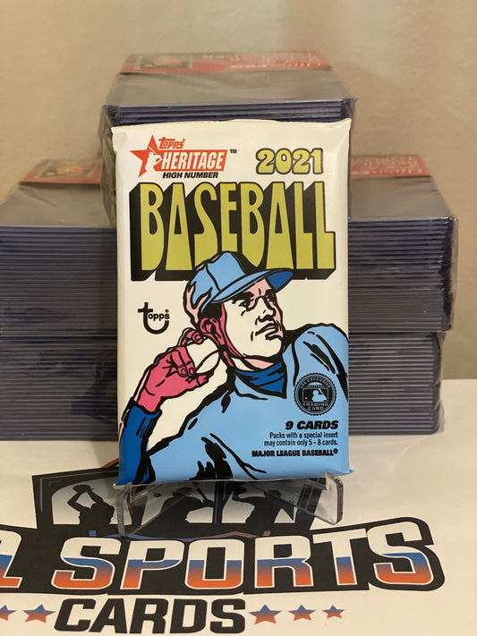 2021 Topps Heritage (High Number) MLB Baseball Retail Pack