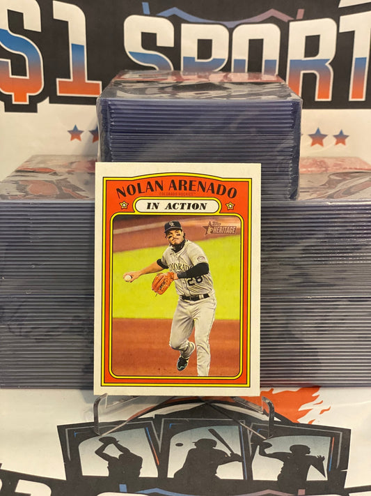 2021 Topps Heritage (In Action) Nolan Arenado #314